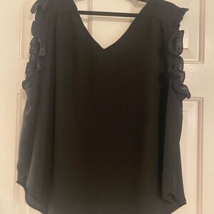 Ruffle sleeve top